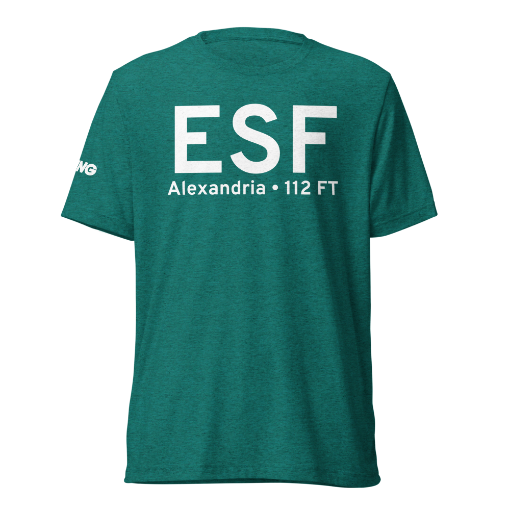 Alexandria (KESF) Airport Tri-blend T-Shirt 