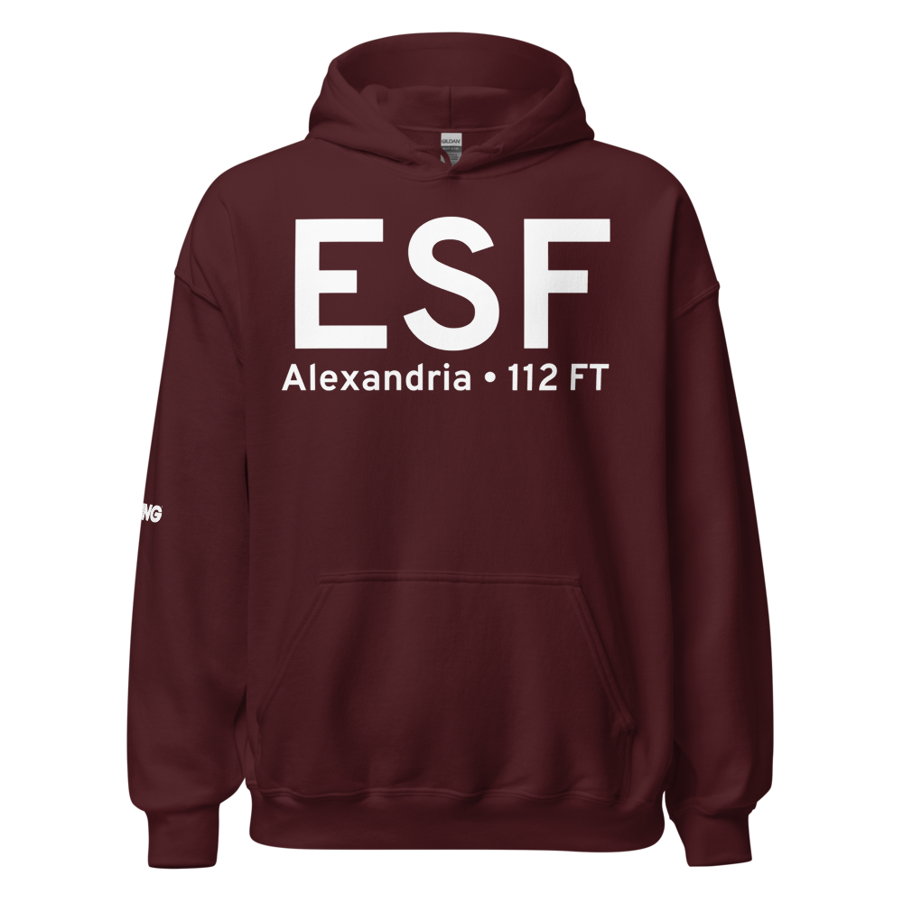 Alexandria (KESF) Airport Hoodie Sweatshirt 