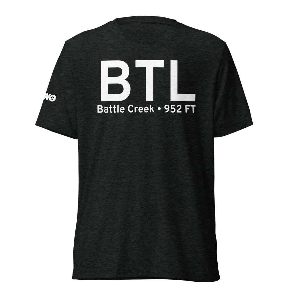 Battle Creek (KBTL) Airport Tri-blend T-Shirt 