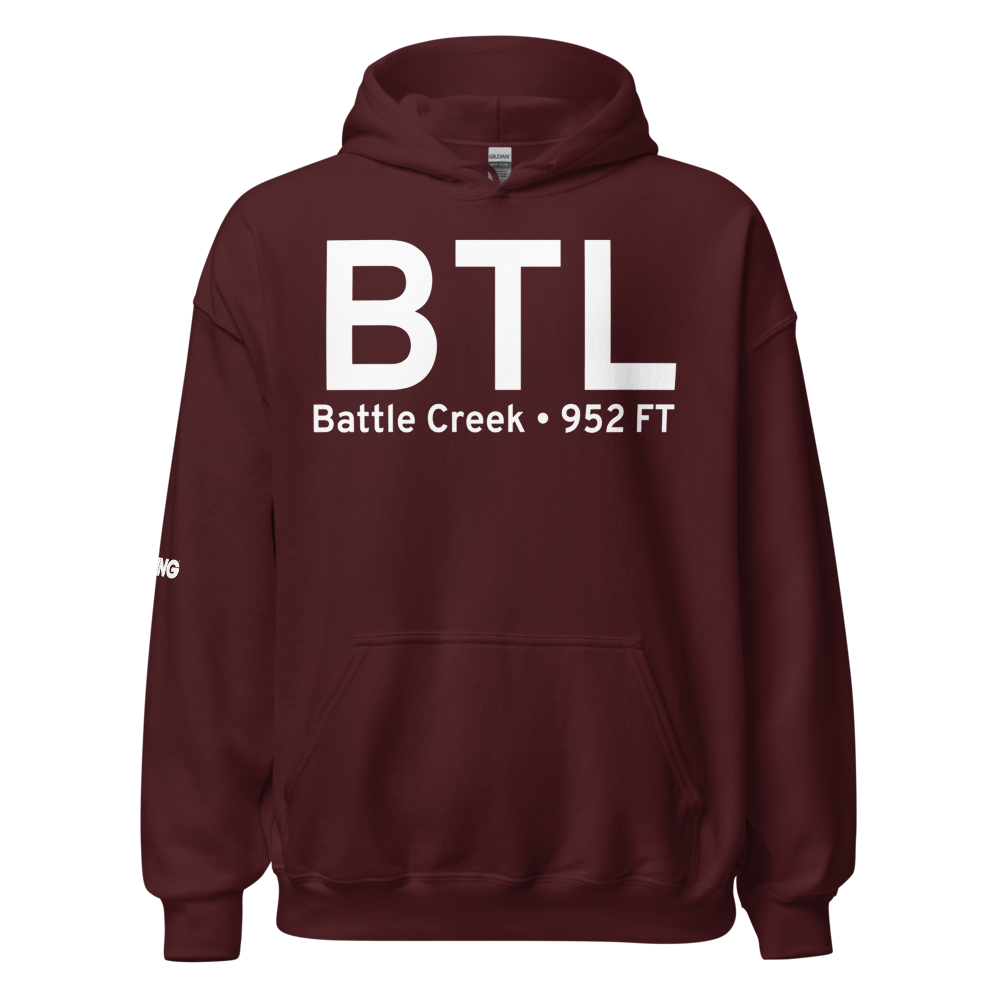 Battle Creek (KBTL) Airport Hoodie Sweatshirt 