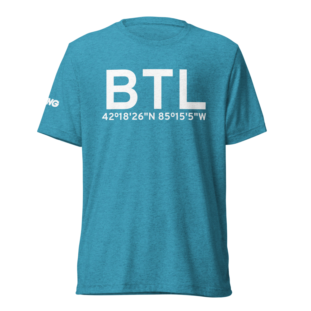 Battle Creek (KBTL) Airport Tri-blend T-Shirt 
