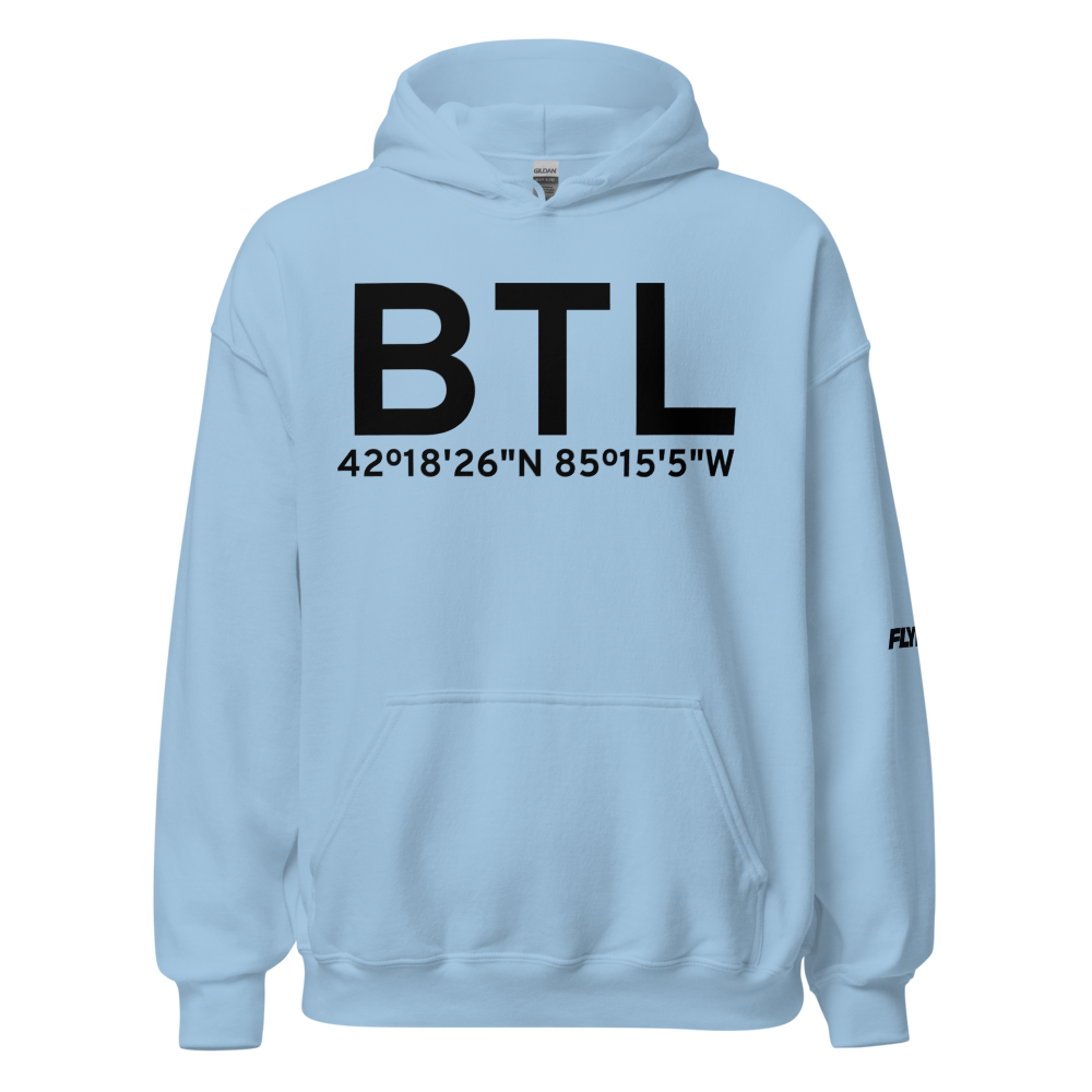 Battle Creek (KBTL) Airport Hoodie Sweatshirt 