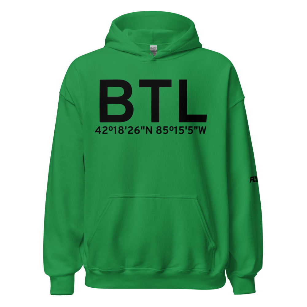 Battle Creek (KBTL) Airport Hoodie Sweatshirt 