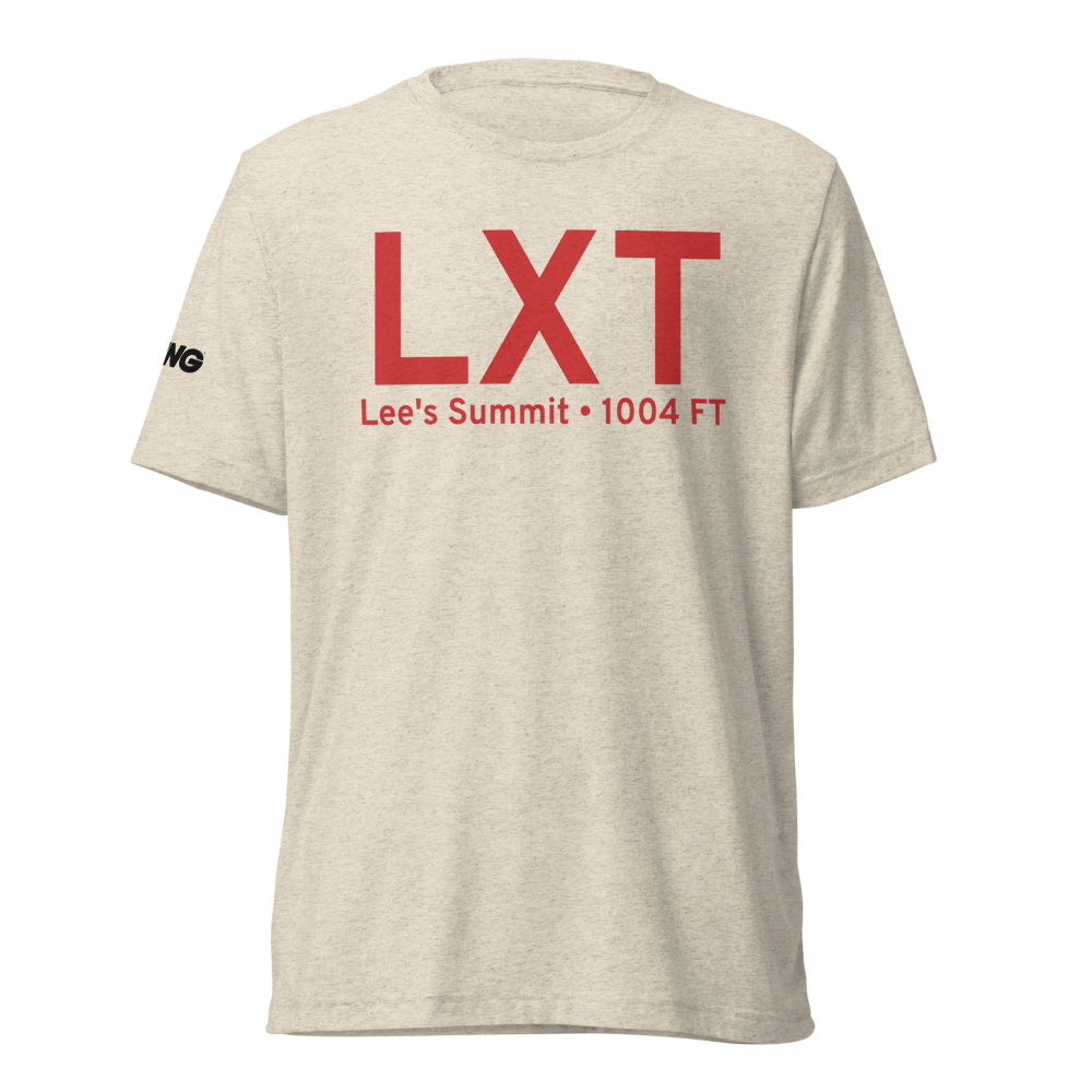 Lee's Summit (KLXT) Airport Tri-blend T-Shirt 