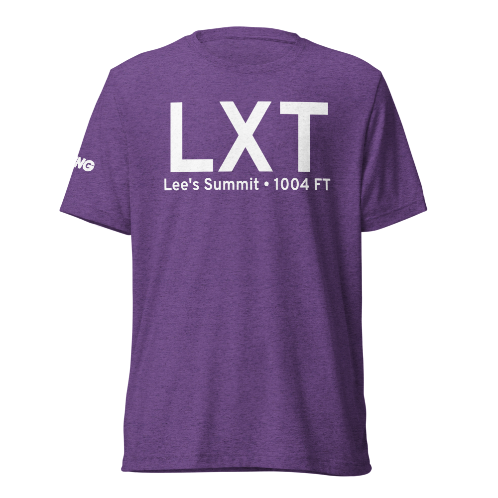 Lee's Summit (KLXT) Airport Tri-blend T-Shirt 