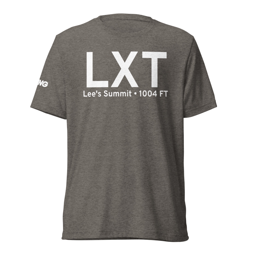 Lee's Summit (KLXT) Airport Tri-blend T-Shirt 