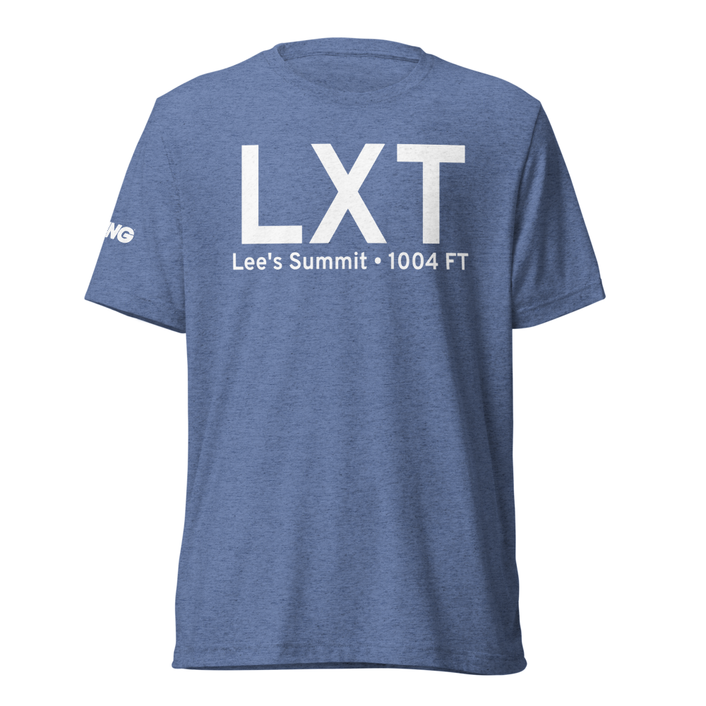 Lee's Summit (KLXT) Airport Tri-blend T-Shirt 