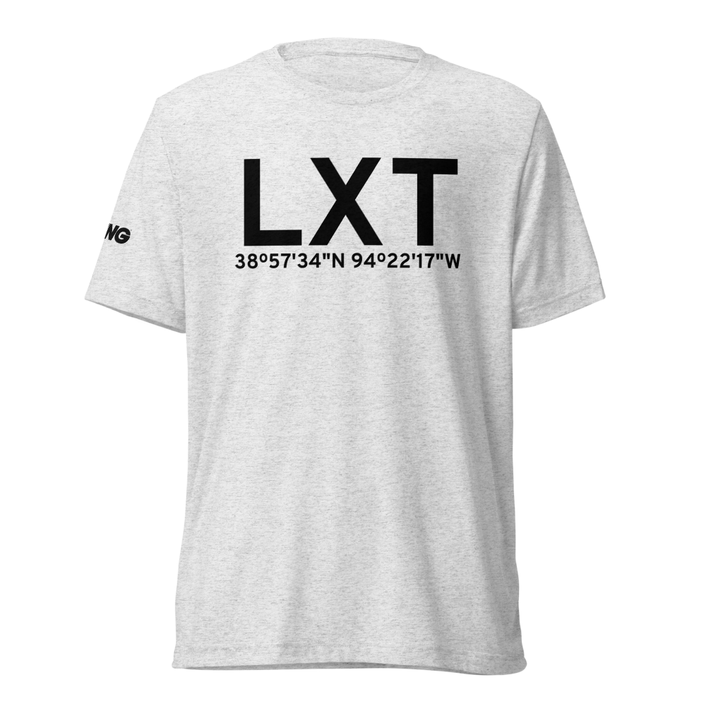 Lee's Summit (KLXT) Airport Tri-blend T-Shirt 
