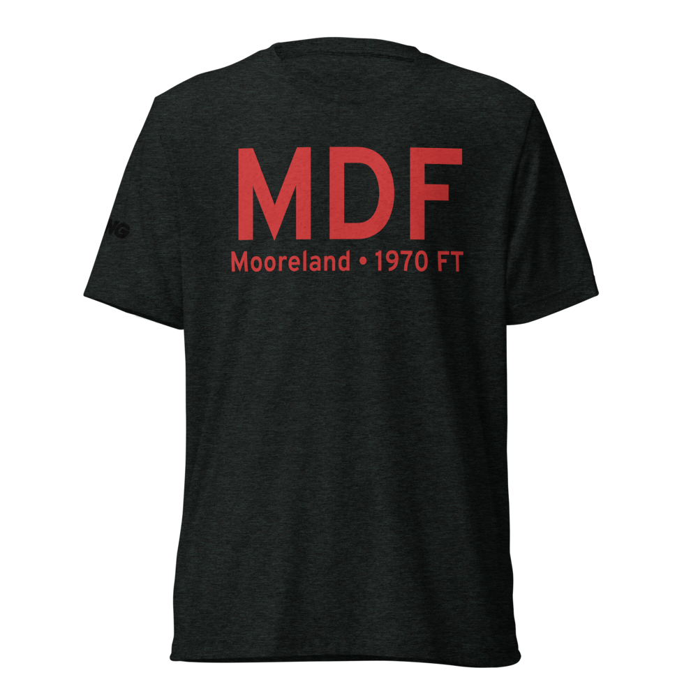 Mooreland (KMDF) Airport Tri-blend T-Shirt 
