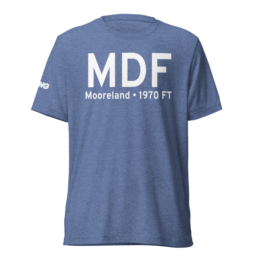 Mooreland (KMDF) Airport Tri-blend T-Shirt 
