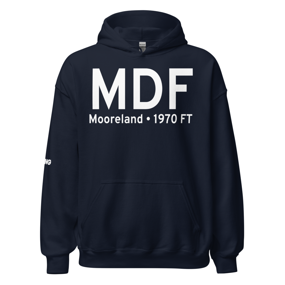 Mooreland (KMDF) Airport Hoodie Sweatshirt 