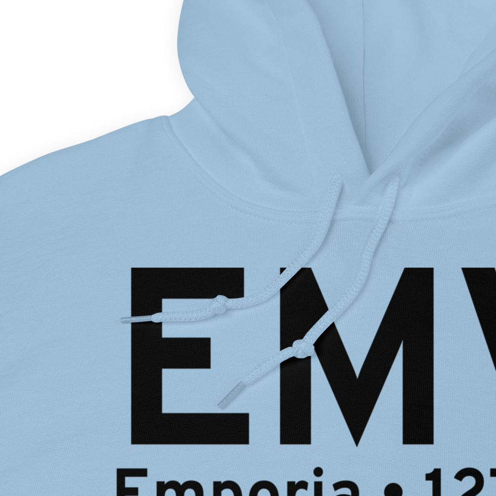 Emporia (KEMV) Airport Hoodie Sweatshirt 