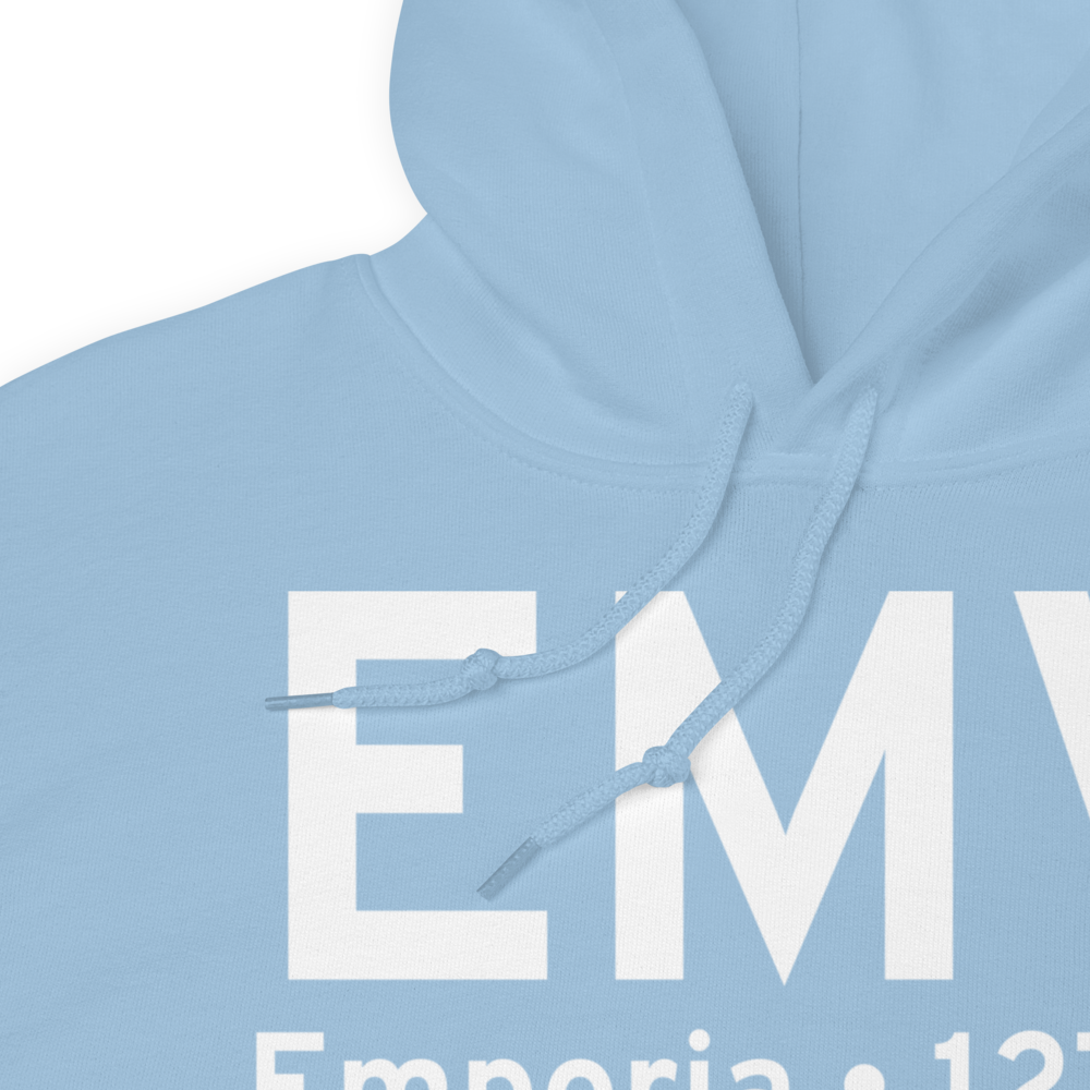 Emporia (KEMV) Airport Hoodie Sweatshirt 