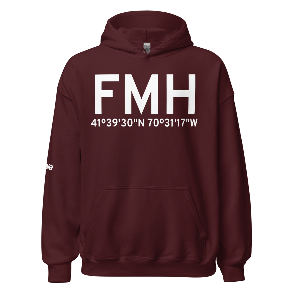 Falmouth (KFMH) Airport Hoodie Sweatshirt 