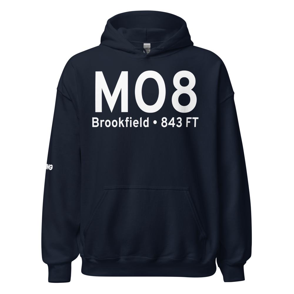 Brookfield (KMO8) Airport Hoodie Sweatshirt 