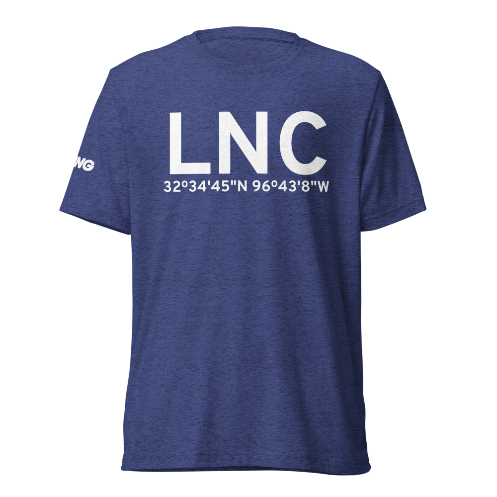Lancaster (KLNC) Airport Tri-blend T-Shirt 