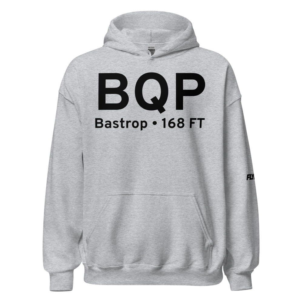 Bastrop (KBQP) Airport Hoodie Sweatshirt 