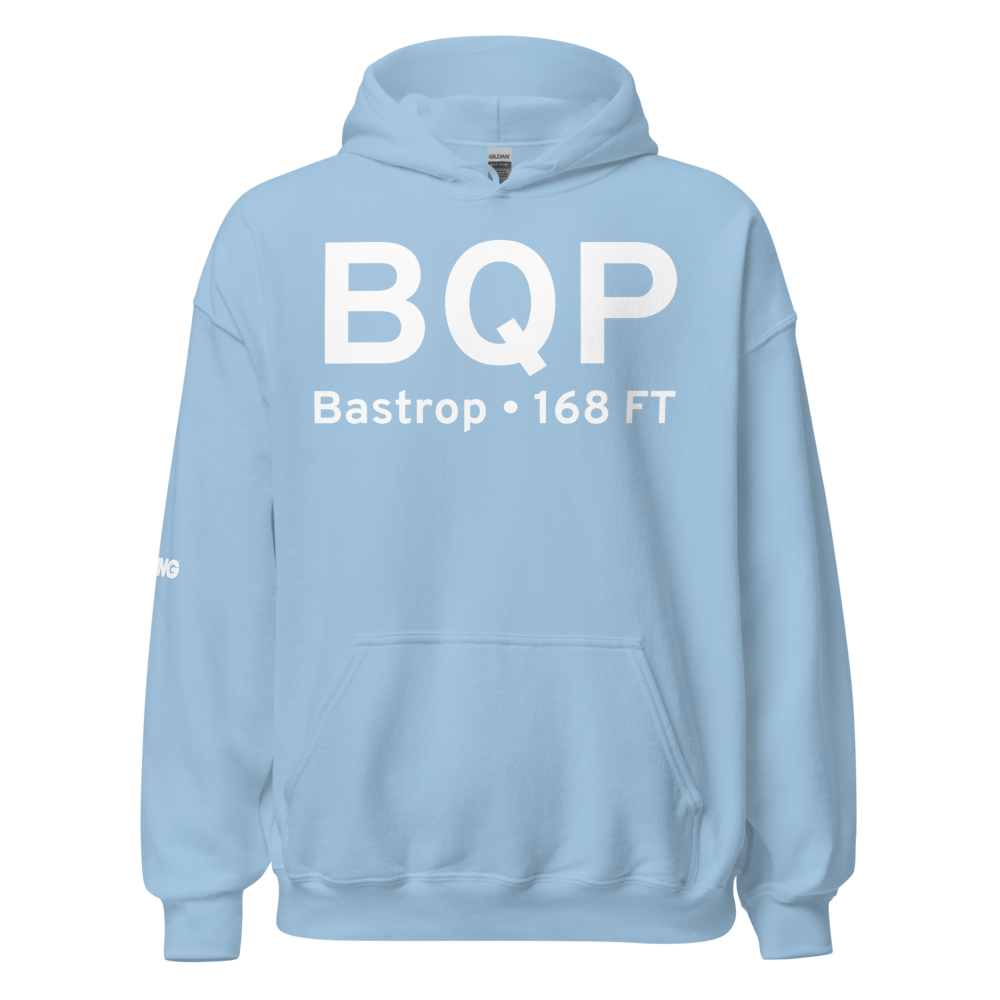 Bastrop (KBQP) Airport Hoodie Sweatshirt 