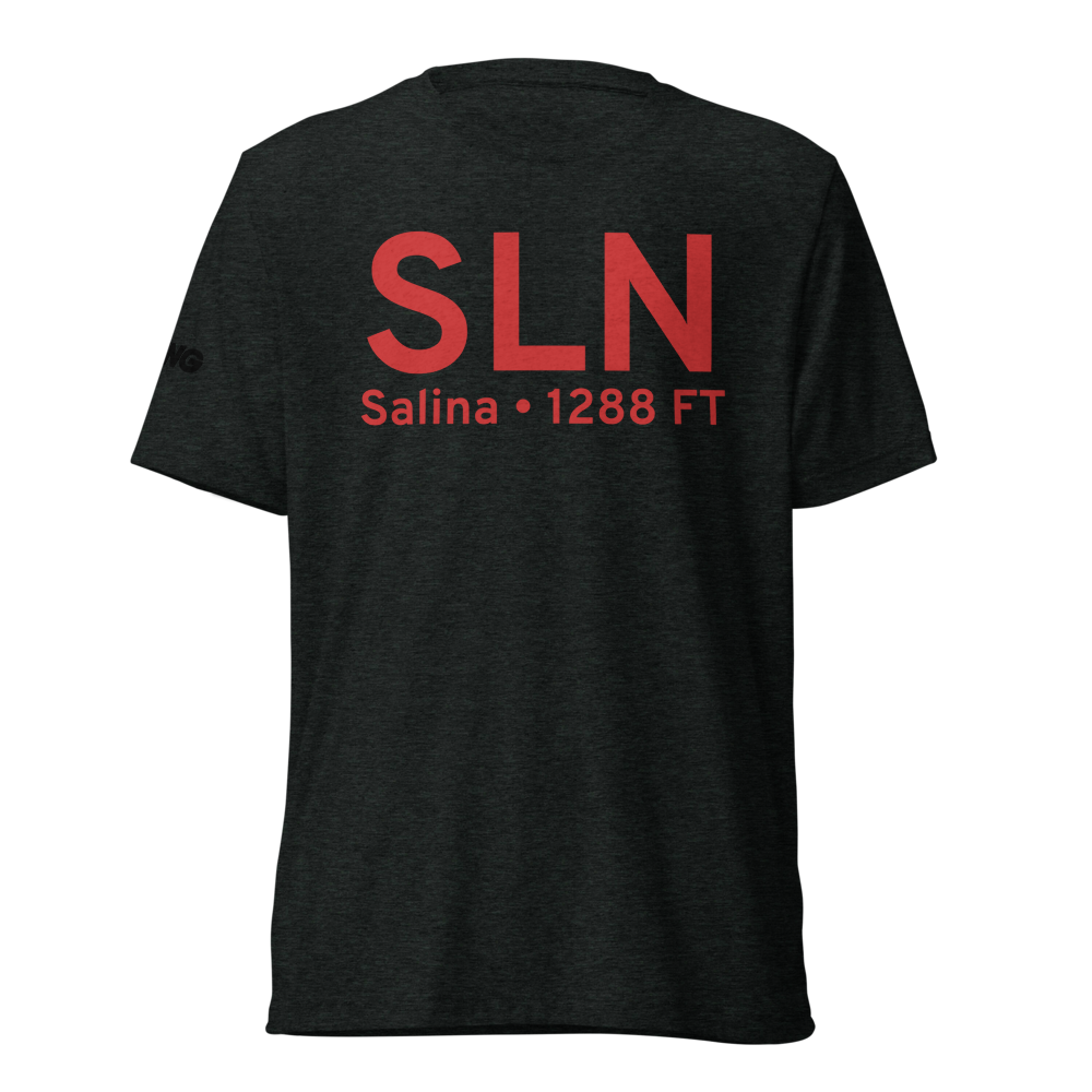 Salina (KSLN) Airport Tri-blend T-Shirt 