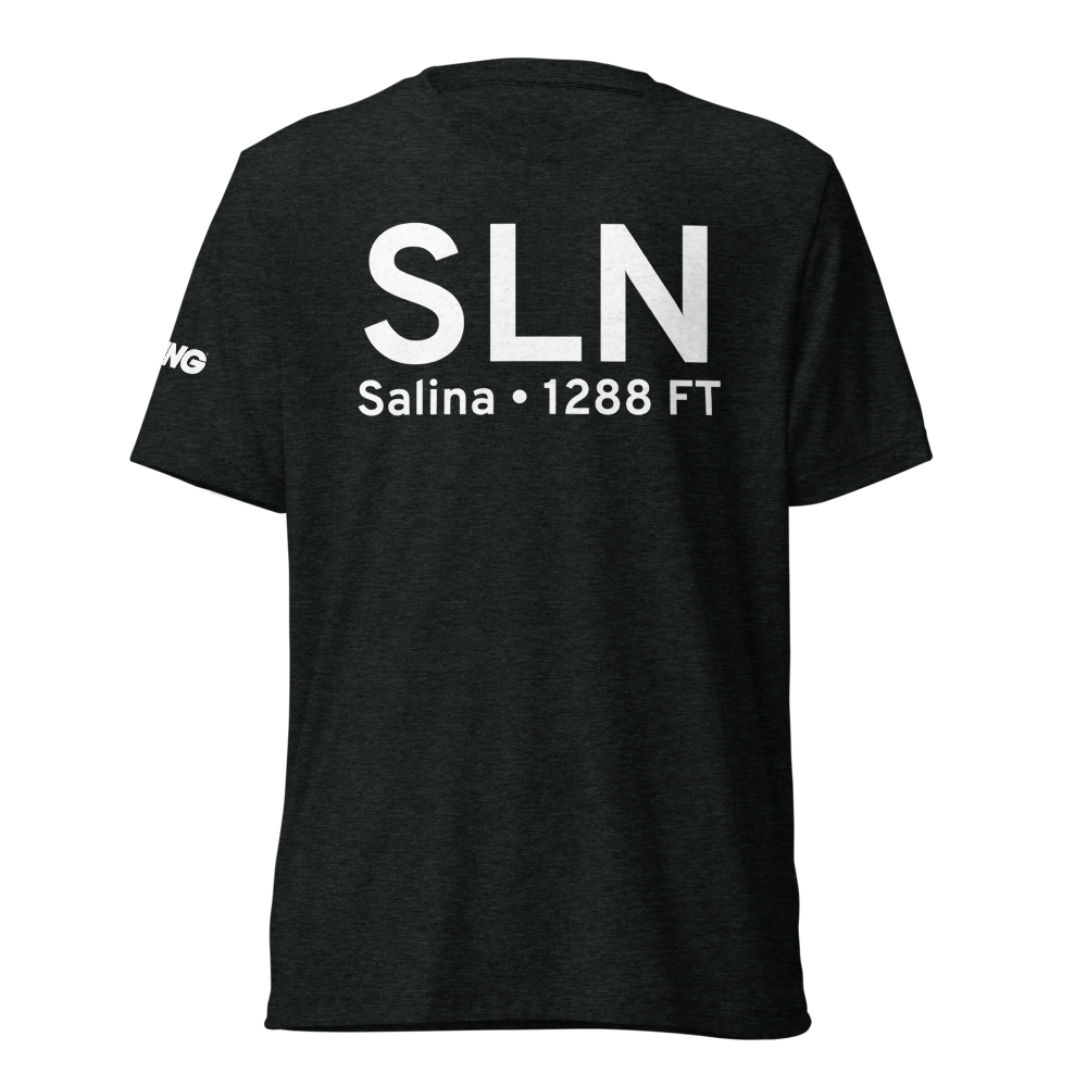 Salina (KSLN) Airport Tri-blend T-Shirt 