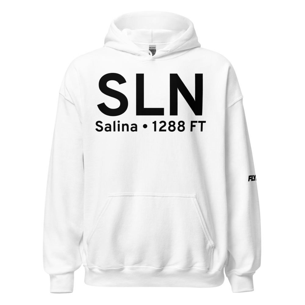 Salina (KSLN) Airport Hoodie Sweatshirt 