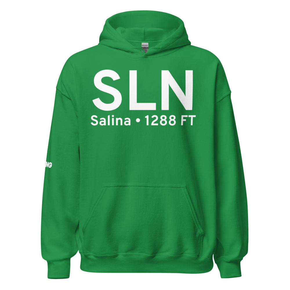 Salina (KSLN) Airport Hoodie Sweatshirt 