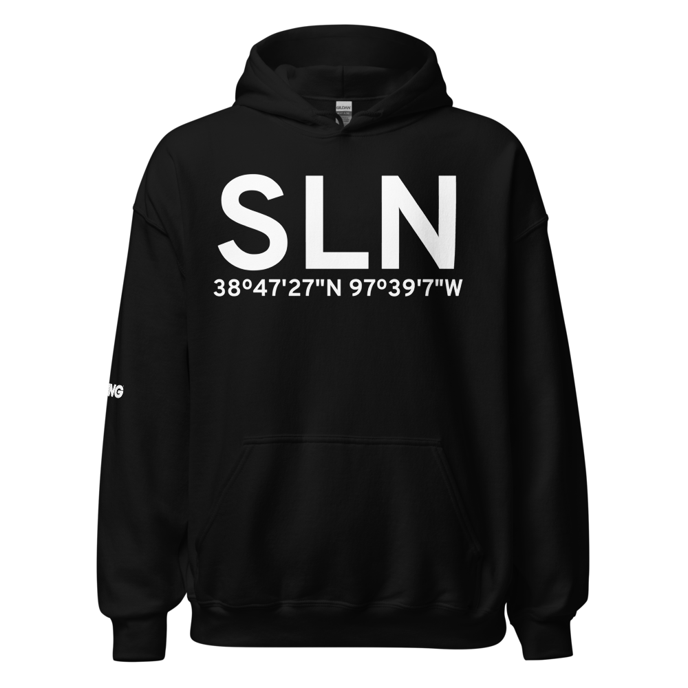Salina (KSLN) Airport Hoodie Sweatshirt 
