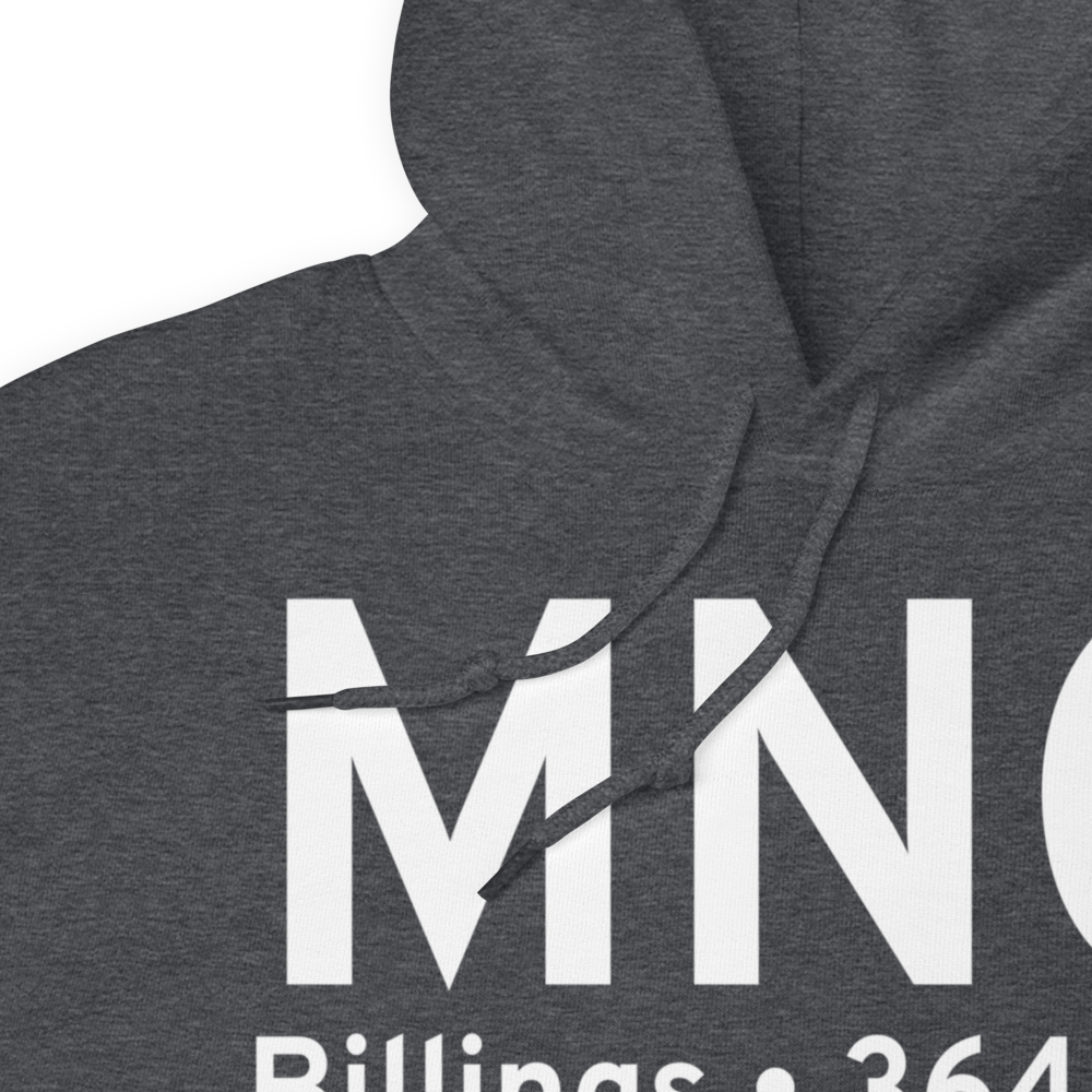 Billings (KMNG) Airport Hoodie Sweatshirt 