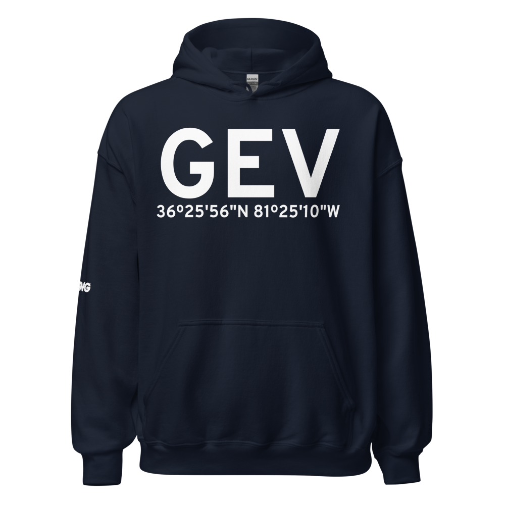 Jefferson (KGEV) Airport Hoodie Sweatshirt 