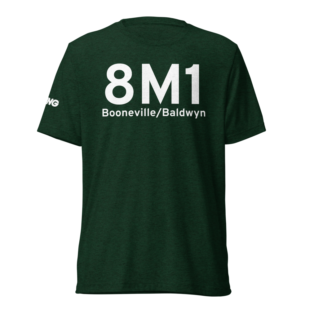 Booneville/Baldwyn (K8M1) Airport Tri-blend T-Shirt 