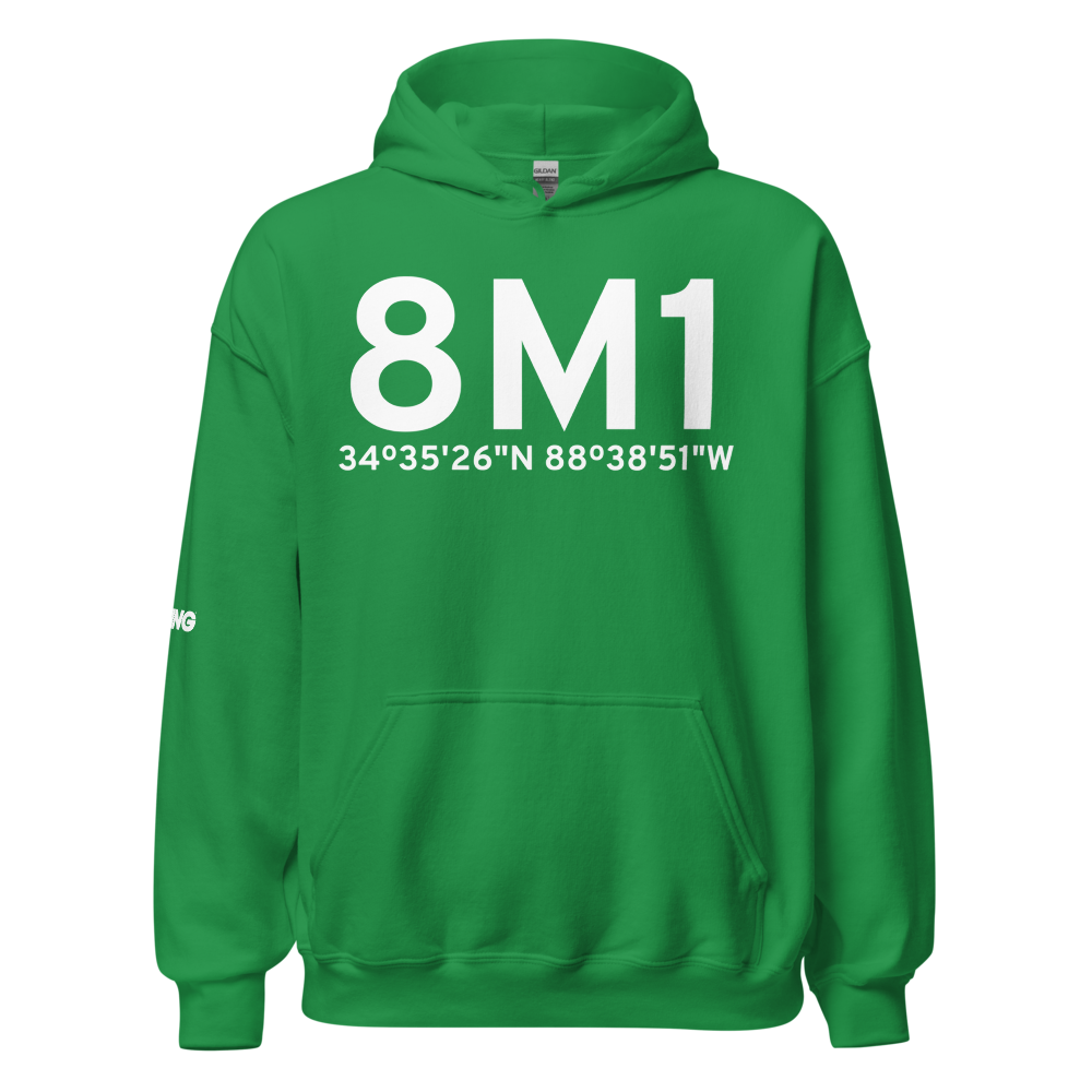 Booneville/Baldwyn (K8M1) Airport Hoodie Sweatshirt 