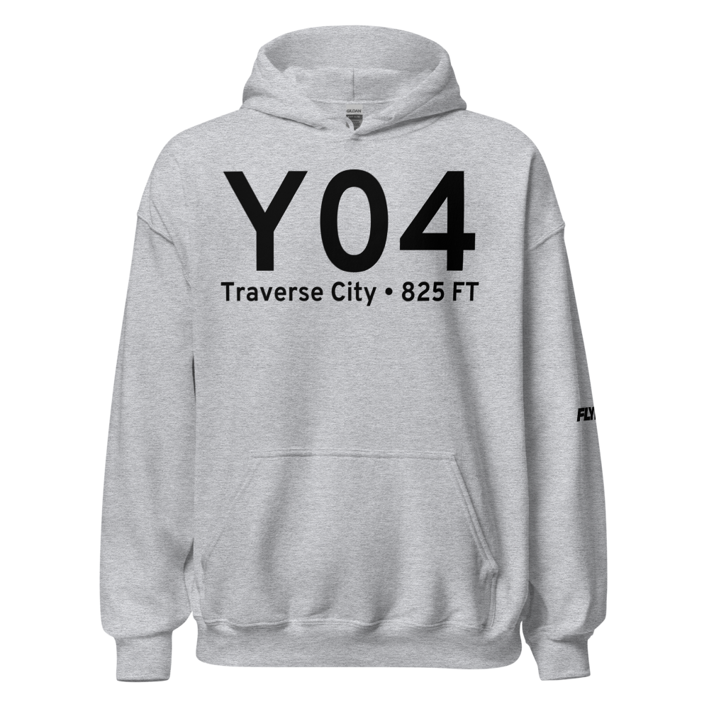 Traverse City (Y04) Airport Hoodie Sweatshirt 