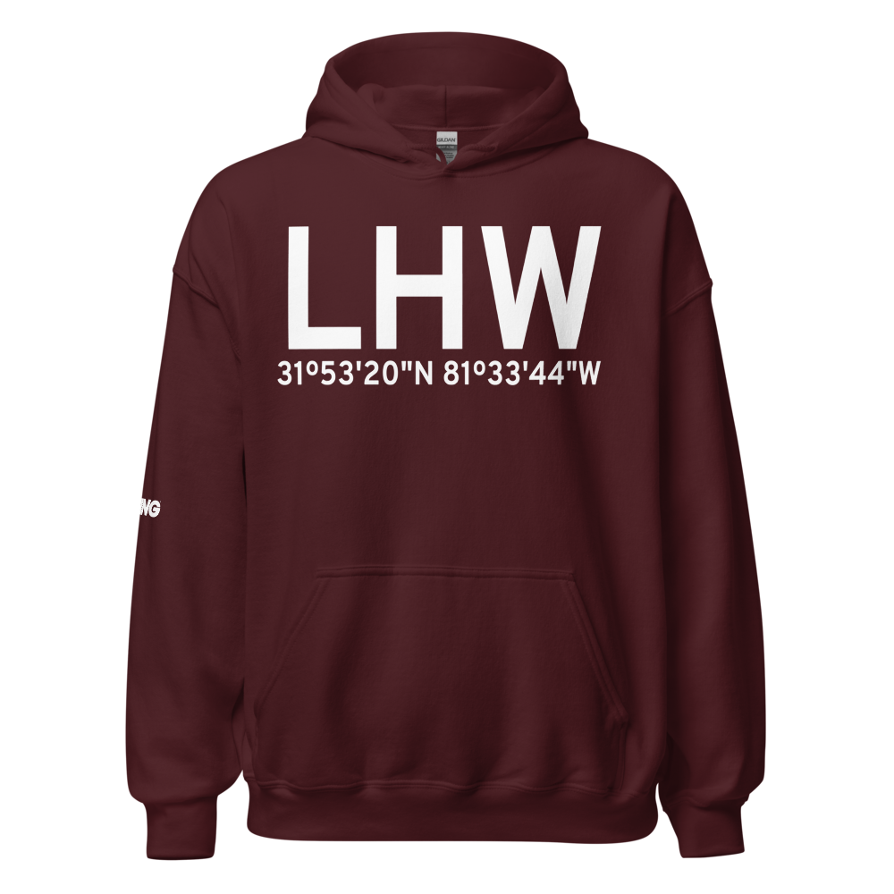 Fort Stewart(Hinesville) (KLHW) Airport Hoodie Sweatshirt 
