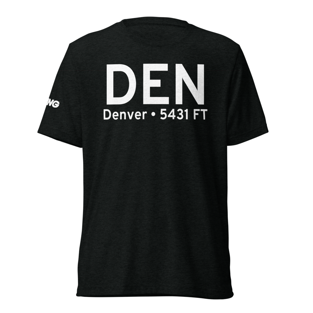 Denver (KDEN) Airport Tri-blend T-Shirt 