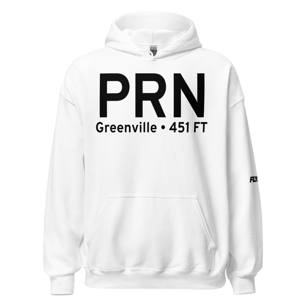 Greenville (KPRN) Airport Hoodie Sweatshirt 
