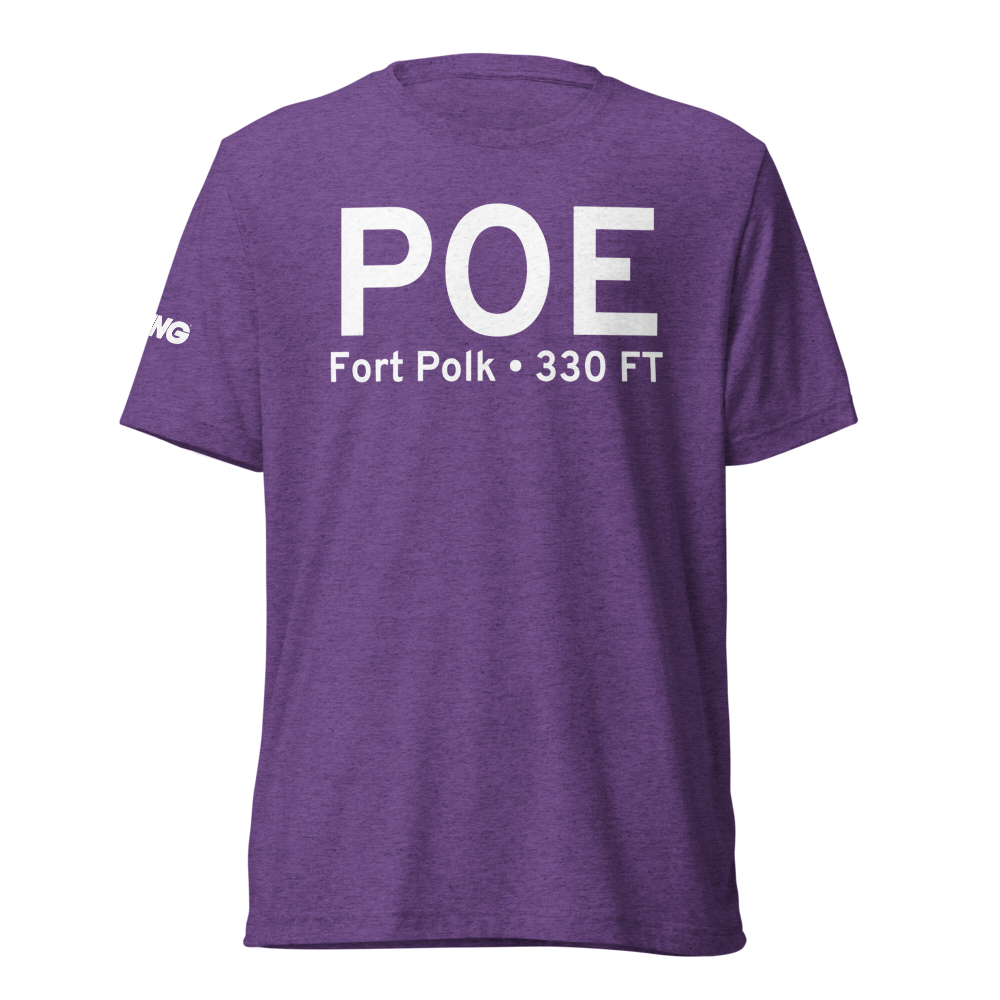 Fort Polk (KPOE) Airport Tri-blend T-Shirt 