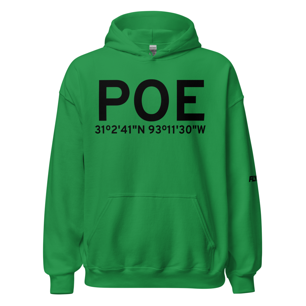 Fort Polk (KPOE) Airport Hoodie Sweatshirt 