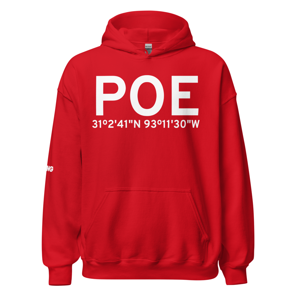 Fort Polk (KPOE) Airport Hoodie Sweatshirt 