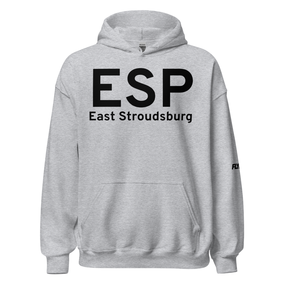 East Stroudsburg (ESP) Airport Hoodie Sweatshirt 