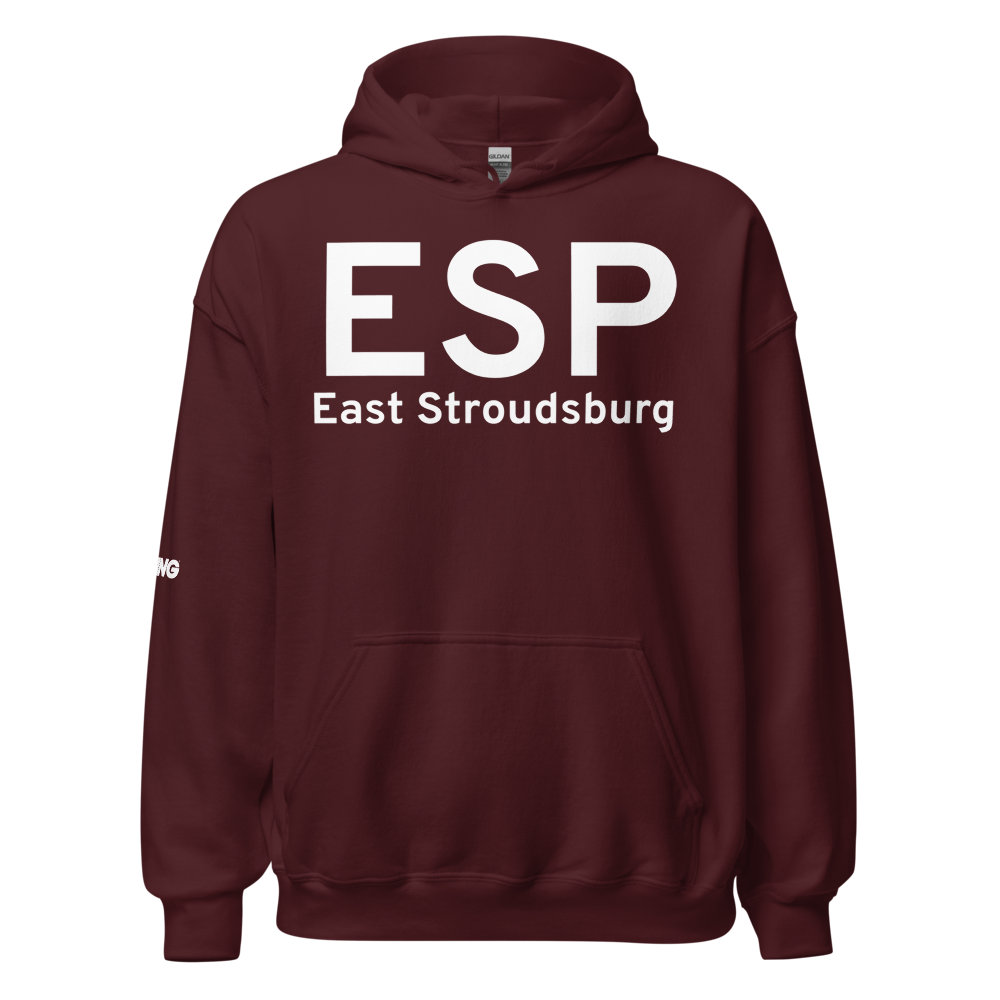 East Stroudsburg (ESP) Airport Hoodie Sweatshirt 