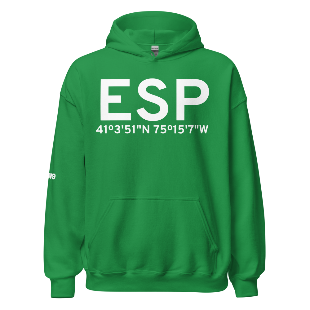 East Stroudsburg (ESP) Airport Hoodie Sweatshirt 