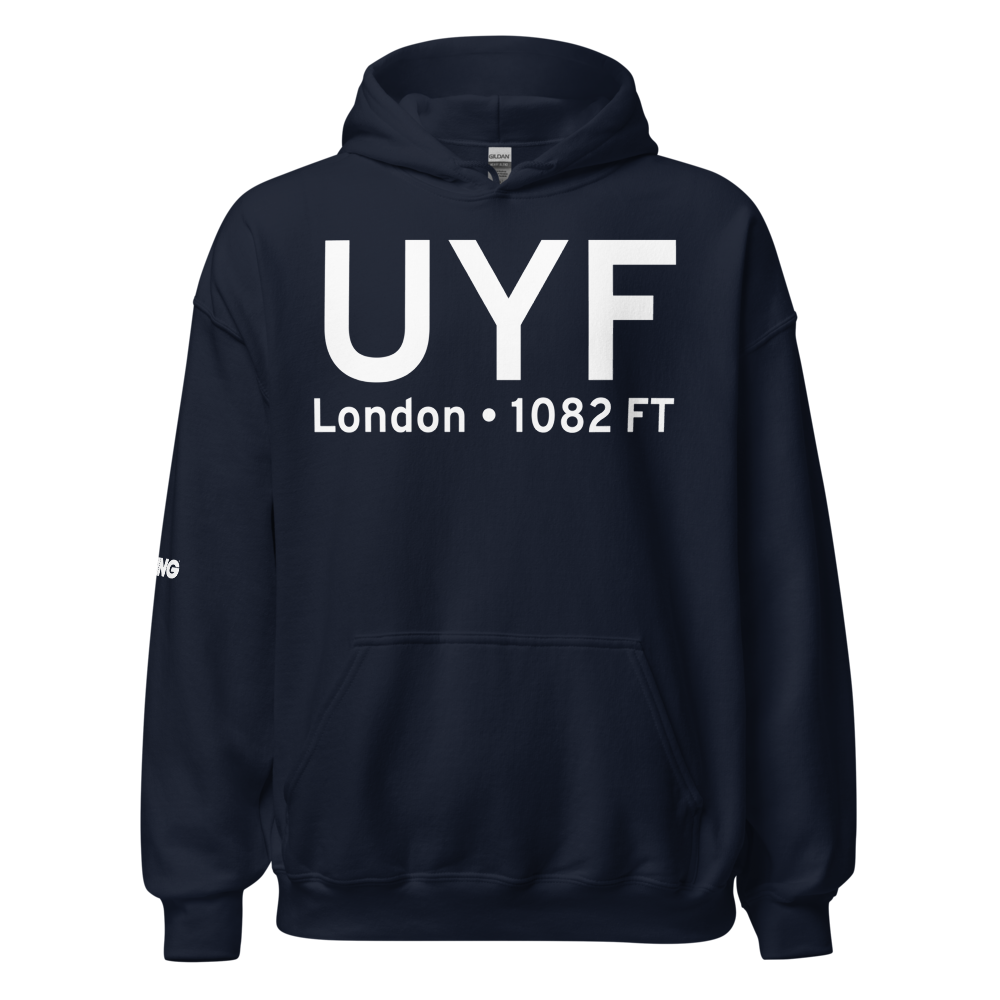 London (KUYF) Airport Hoodie Sweatshirt 