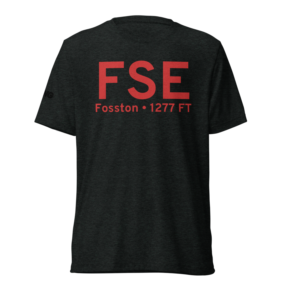 Fosston (KFSE) Airport Tri-blend T-Shirt 