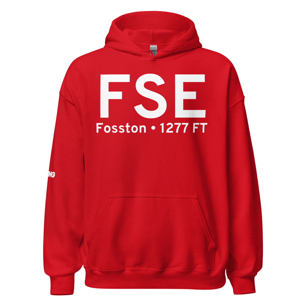 Fosston (KFSE) Airport Hoodie Sweatshirt 