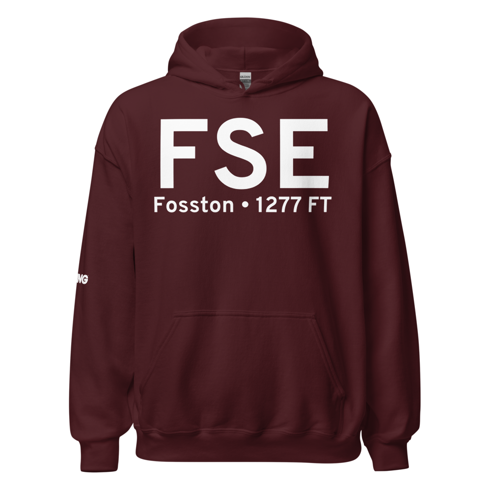 Fosston (KFSE) Airport Hoodie Sweatshirt 