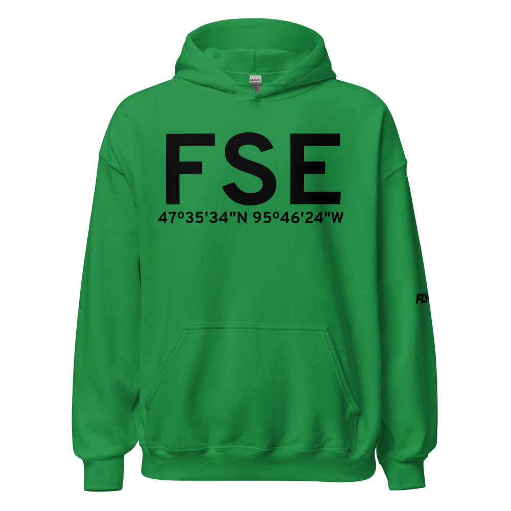 Fosston (KFSE) Airport Hoodie Sweatshirt 