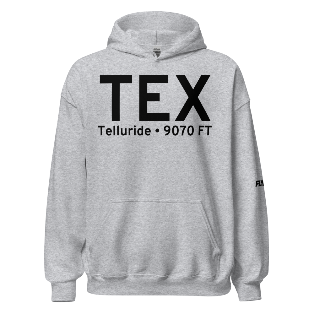 Telluride (KTEX) Airport Hoodie Sweatshirt 