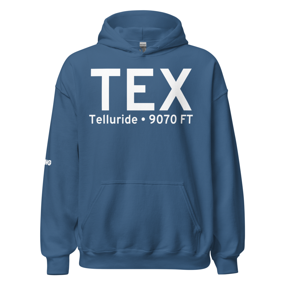 Telluride (KTEX) Airport Hoodie Sweatshirt 