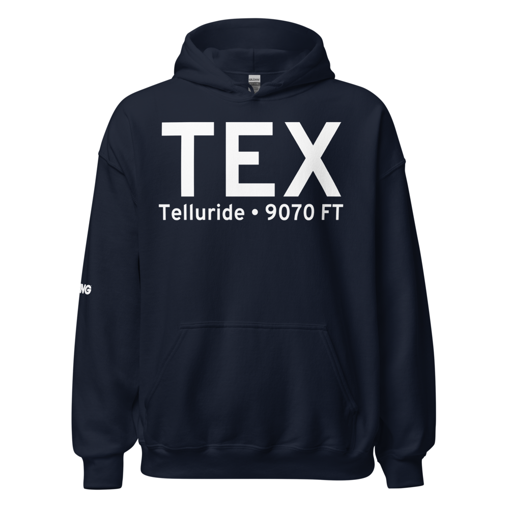 Telluride (KTEX) Airport Hoodie Sweatshirt 