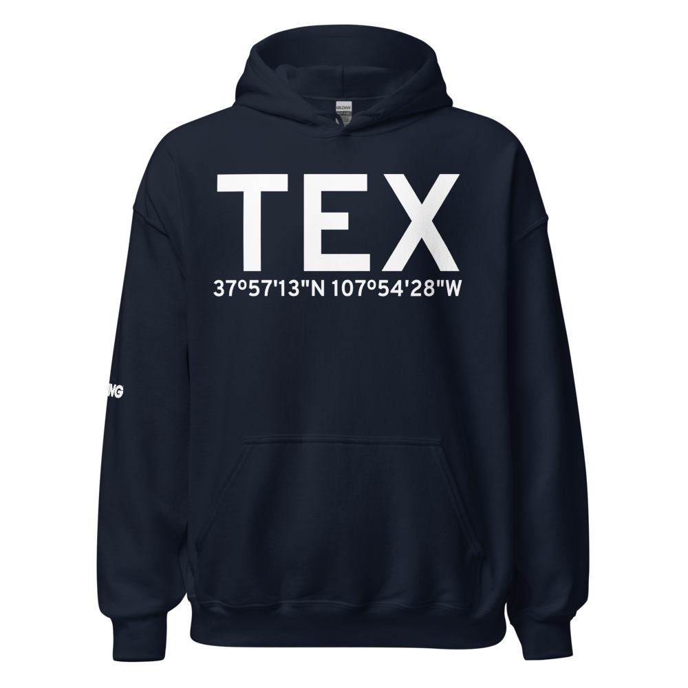 Telluride (KTEX) Airport Hoodie Sweatshirt 